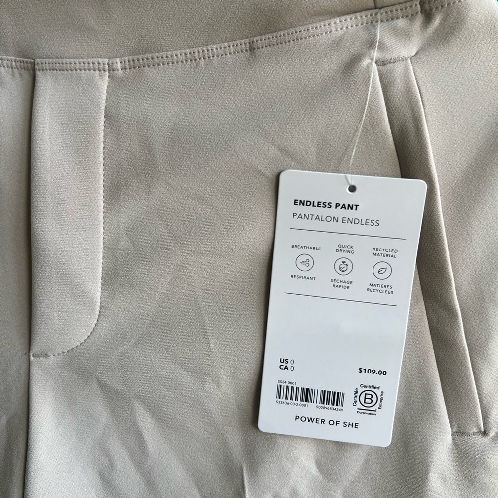 Athleta Endless Pant in Abalone Grey NWT - Picture 5 of 5